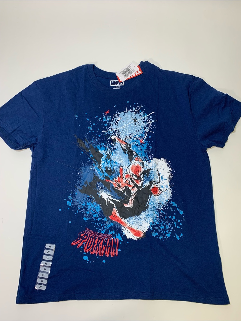 Marvel Spider-Man Splash Graphic Tee - Navy